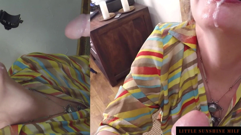 Little Sunshine MILF: 首先站立肛交而不是射在嘴里的自动取款机