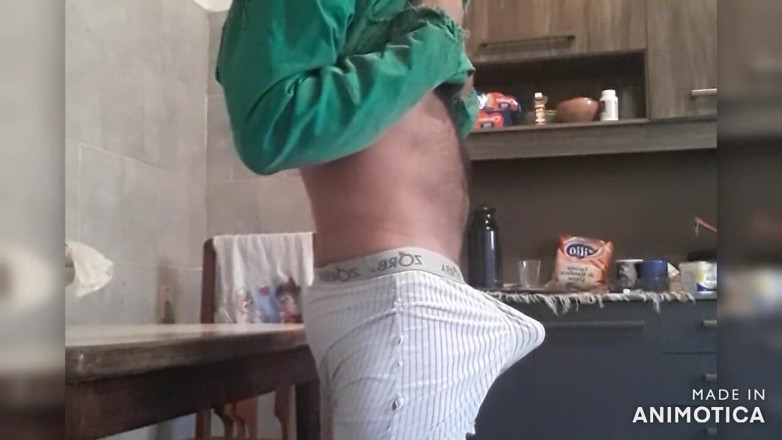 Stink HairyMale: Woke up horny ( angle 2)