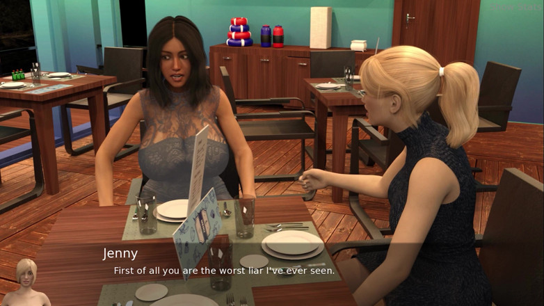 Porny Games: Project hot wife - Having a sexy dinner (39)