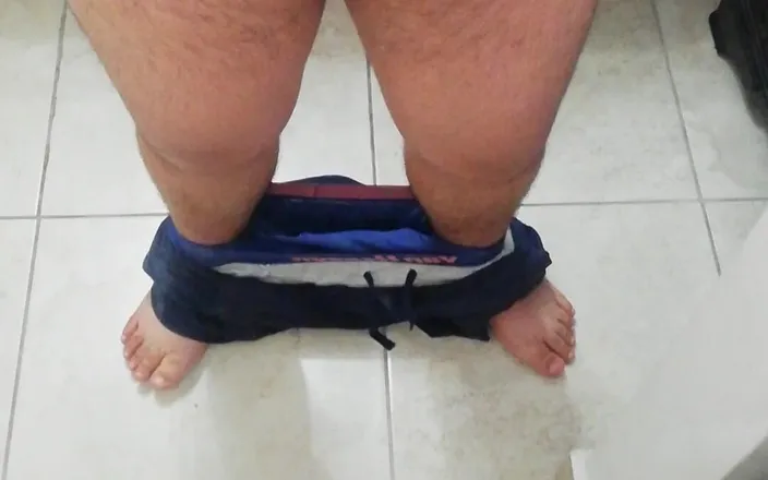 Cock vids and only cock vids.: Chubby Guy Wanking His Cute Cock in the Mirror