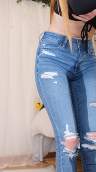 Soaked Jeans and Panties