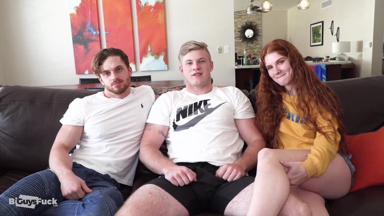 Bi Guys Fuck: Dustin Hazel Roztrhne oblíbené boxerky Troy Daniel