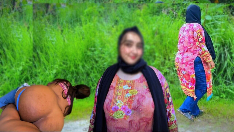 Your Boy's Cum: Gadis muslim india dientot habis-habisan di luar ruangan