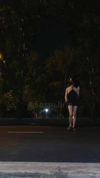 Sissytask Accomplished: Cross the Street with Dildo and Cage