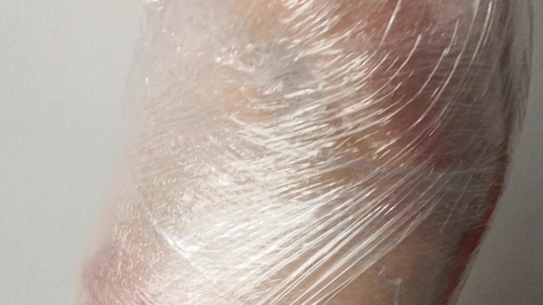 Bouncy Tits Action: Wrap me in foil
