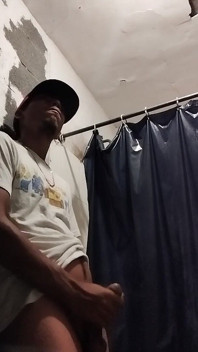 Boy Having Pleasure in the Bathroom