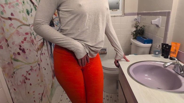 Mimiandevan: Goldene yoga-hosen in der dusche