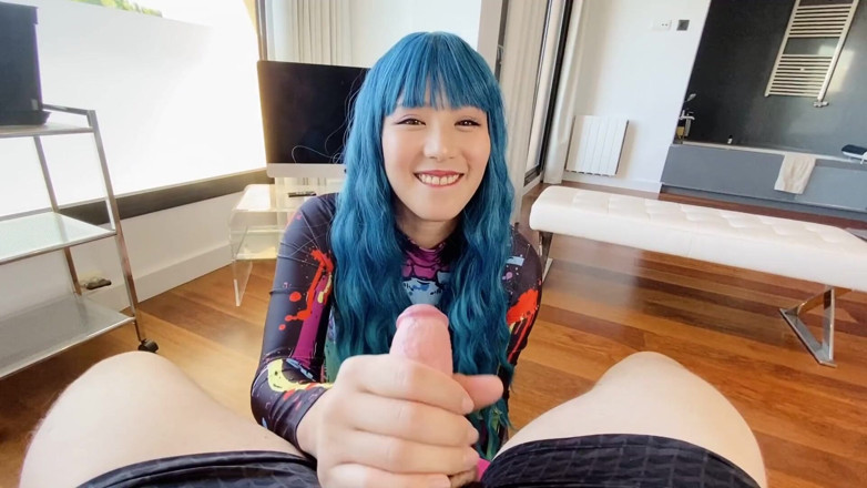 Obokozu: ผมสีฟ้า x ลูกอัณฑะสีฟ้า