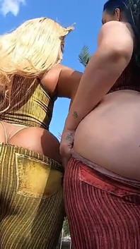 Dikke kont pawg en zwarte dikke kont trio