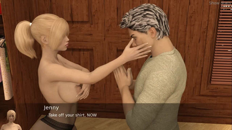 Dirty GamesXxX: Project Hot Wife : Une blonde sexy se change
