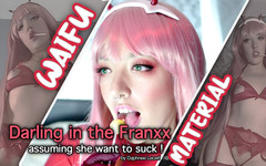 Daphnee Lecerf: Sayang di franxx - 02 nyepong kontol dan minta dicrot di muka