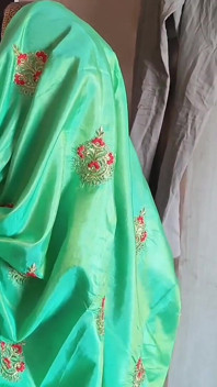 La moglie indiana si prepara in green Saree parte 2