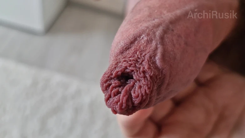 ArchiRusik: It's Beautiful! Two Foreskin in Cumshot, Powerful Cocks with Thick...