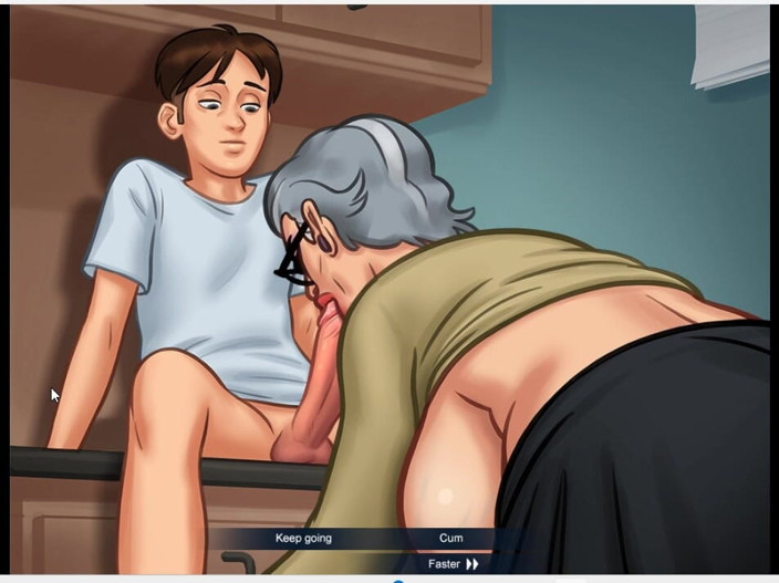 XXX Games Bunk: Letní sága hratelnost GILF sexuální scéna a kouření u gloryhole