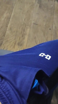 Man Jerks off a Big Load in His Sweatpants After Doing His Morning Exercise