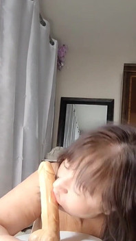 71 Yr Old Granny Butt Ballet Using a Dildo in My Hairy Pussy