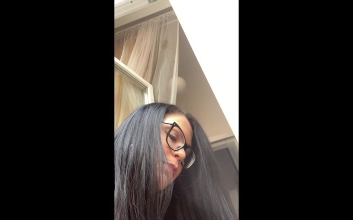 Shione Cooper: Smoking in Window Na Selfie with Katrina