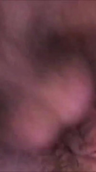 Horny brunette swallows cum