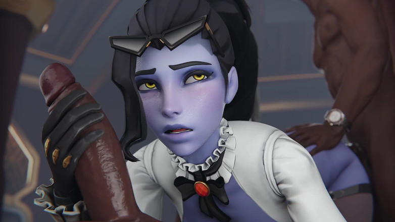 Orlikx: Widowmaker &amp; Wang kote hitam besar 5 lelaki gangbang pesta seks 3d overwatch...