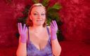 Arya Grander: Vidéo ASMR avec des gants violets en Nitrile (Arya Grander)