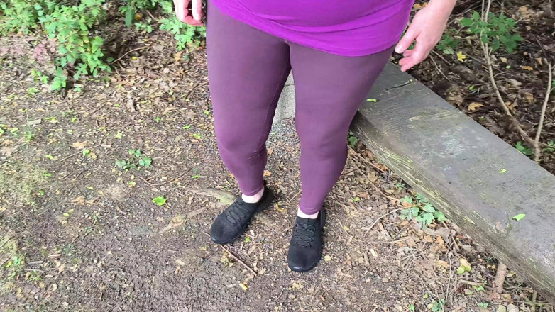Bouncy Tits Action: Hard Titslapping Near the Pond