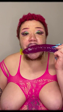 Big Titty Sloppy Blowjob