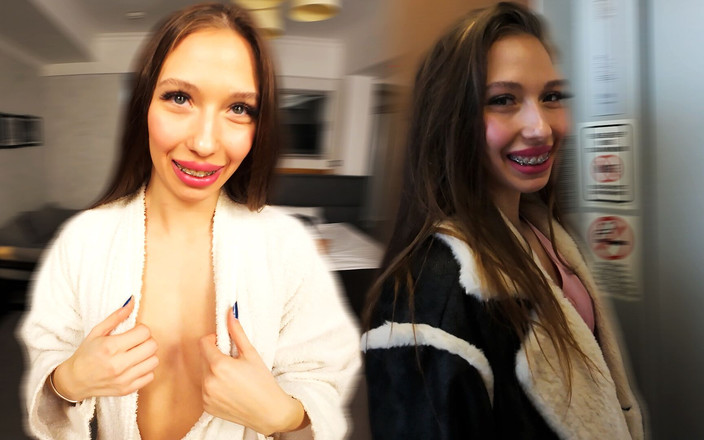 Laura Quest: 엘리베이터에서 그녀를 만났어, 그녀는 나를 따라 내 호텔 방으로 갔어