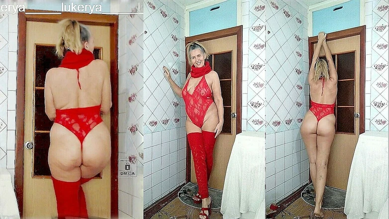 Lukerya: For Fetishists, Lukerya Combines Incongruous Red Clothes