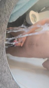 Big Cock Cums on Mirror