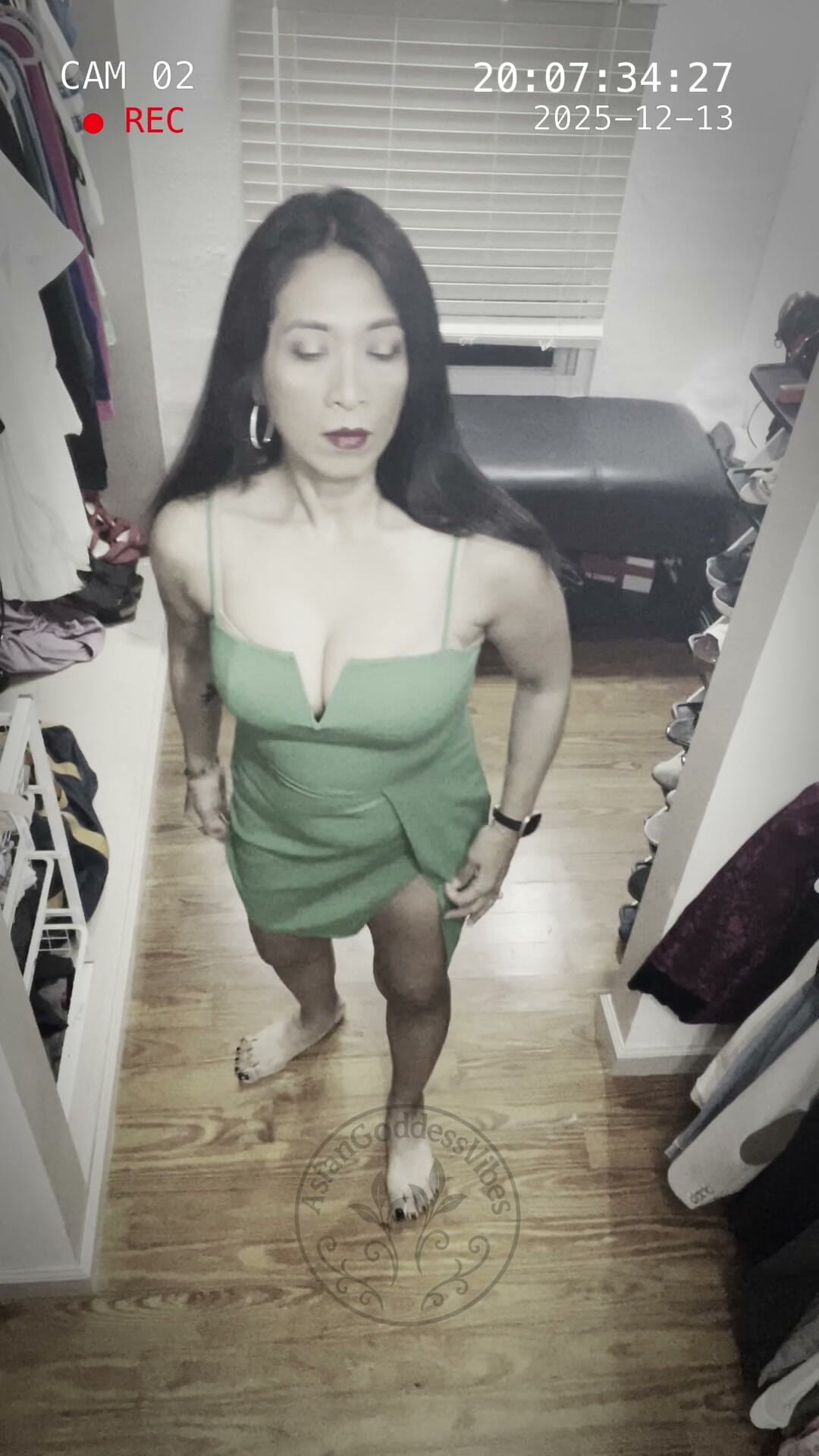 Dressing Room Cam That Green Dress