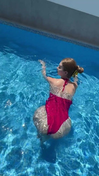 Filmed Lexi Montana Is Having Fun in Outdoor Pool!