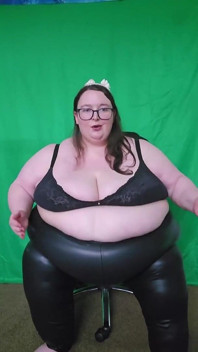 SSBBW 여신 쪼이는 가죽 바지 맞춤