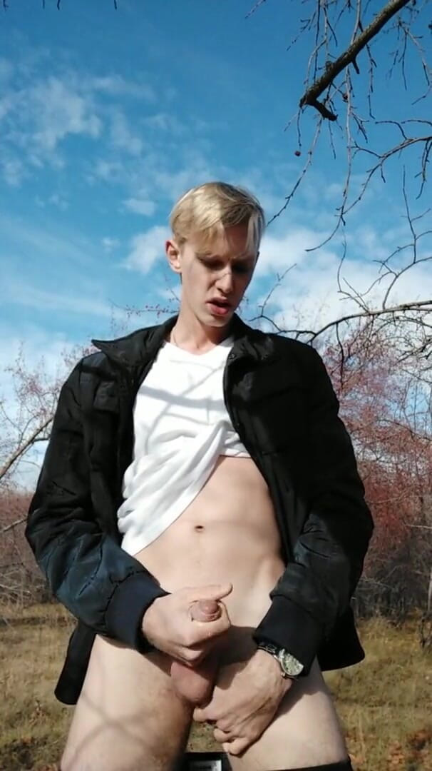 Dick Boys Studio: 男は公園でけいれんオフを捕まえた