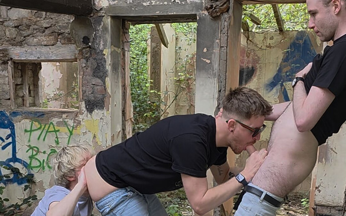 gaynaughtywelsh: Caught These Chavs Fucking with Huge Dicks in a Abandoned...