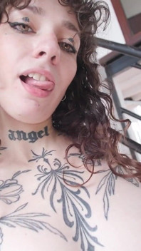Tattooed Doing Striptease