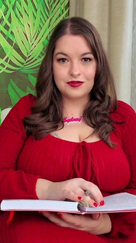 Consejero toma el control de tu adicción a los lápices labiales - la consejera tetona Sydney Screams te da una sexy instrucciones de paja con lápiz labial rojo mientras rubia