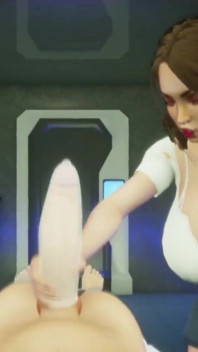 Dokter memberinya handjob di Porno 3D Medbay