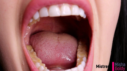 Goddess Misha Goldy: Cum with me everyday during 1 month! Day 13 - Mouth fetish