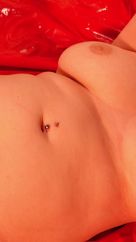 Stomach Flu - Belly Button Fetish Video - MILF's Deep Navel and Moans