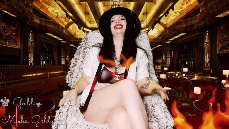 Goddess Misha Goldy: Be my clown! Suck a cock for me even if...
