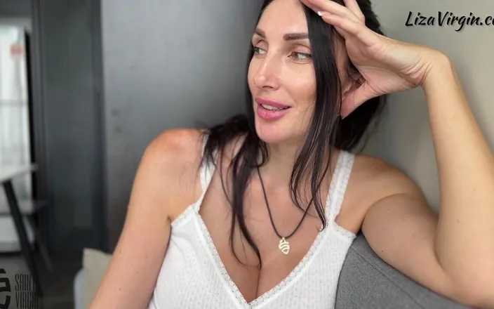 LizaVirgin: Stepmom Got Cum on Her Tits From Stepson