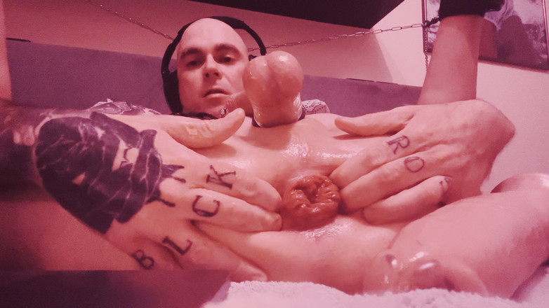 Dildoboy: Fag Slave Dildo Gaping Rosebud Prolapse
