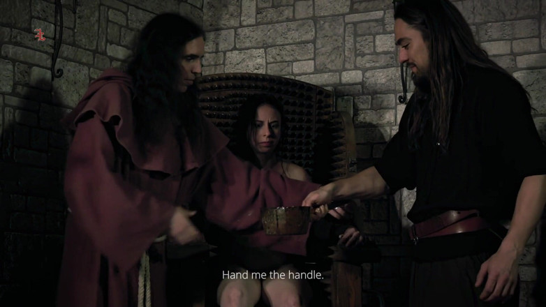 Inquisition and prison world: Mooin witch - la cameriera Judith Si contorce sulla sedia della...