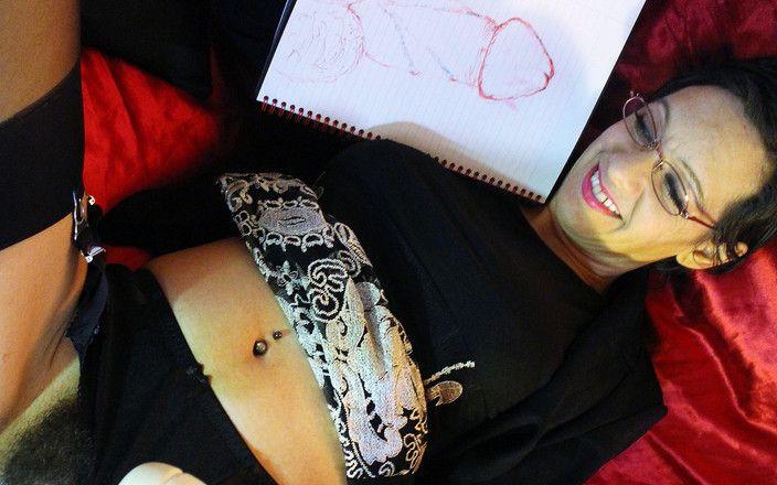 Red Heaven Media: Она рисует свой идеальный член!