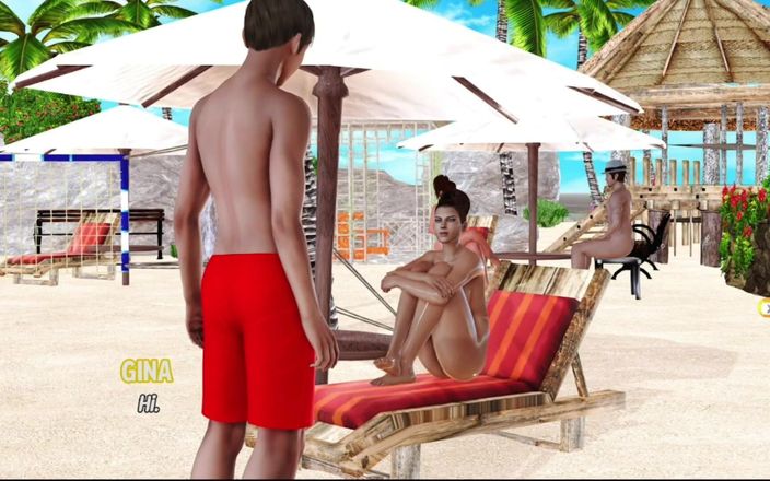 HotSummer117: Max Life Cap 25 - Masaj pentru fată goală pe plajă și fată...