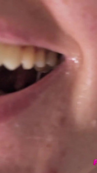 MILF Opened Mouth with Cumshot in It, She Says She Loves It and Swallow It