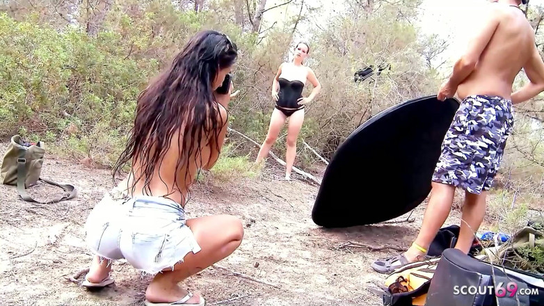 Full porn collection: Blonde hot teen Milya wild outdoor fuck with cumshot