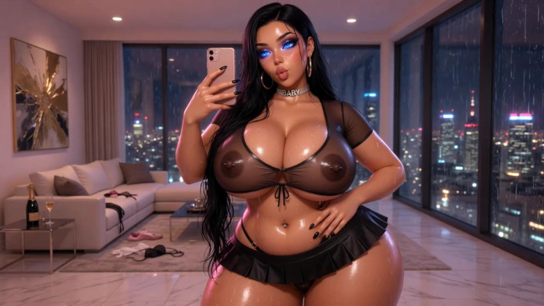 Stories&Anime: Dirty Stepmom Slut BBW Squeezes Massive Tits Rubs Wet Cunt