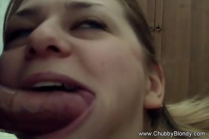Chubby Blondy: She loves her husbands stick candy