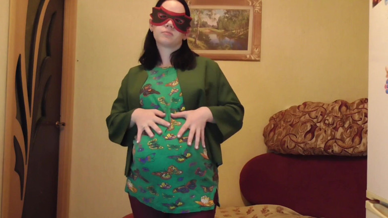 Anna Sky: Het gravid gravid slampa Anna i kostym